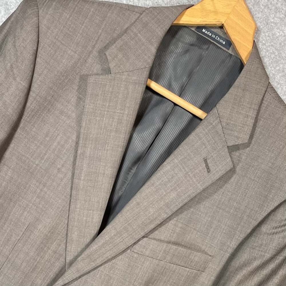 Pronto Uomo Platinum Traveller Performance Wool Suit Jacket Size 40R